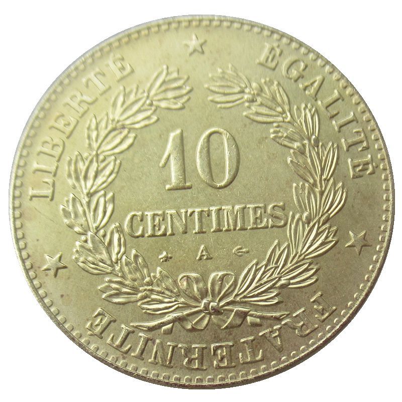 10生丁1875,1877年号厂价直销法国外国复制纪念币速卖通热销货源