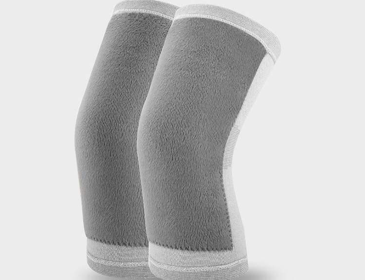 加绒加厚护膝护腿针织保暖透气健身跑步运动中老年用品防寒