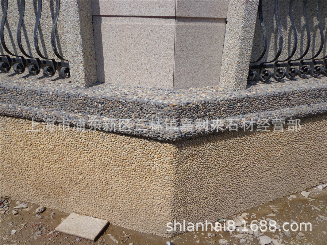 网贴石 水洗石 水刷石 小理石 外墙鹅卵石 小石子 洗米石 黄金沙