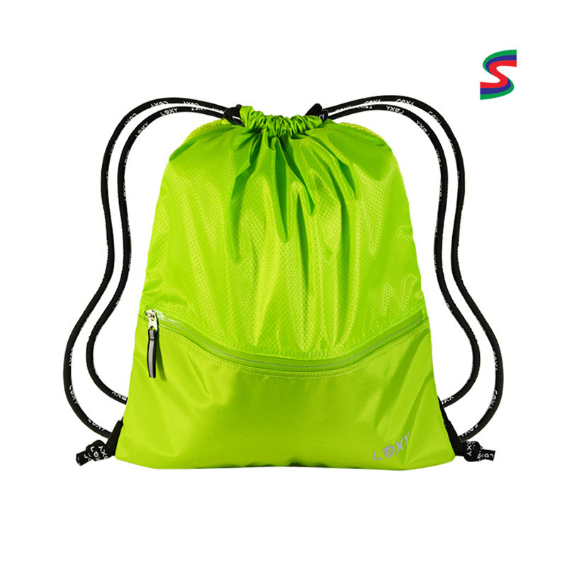 环保可再生束口袋 190t拉绳背包布袋 游戏中性拉绳背包-阿里巴巴