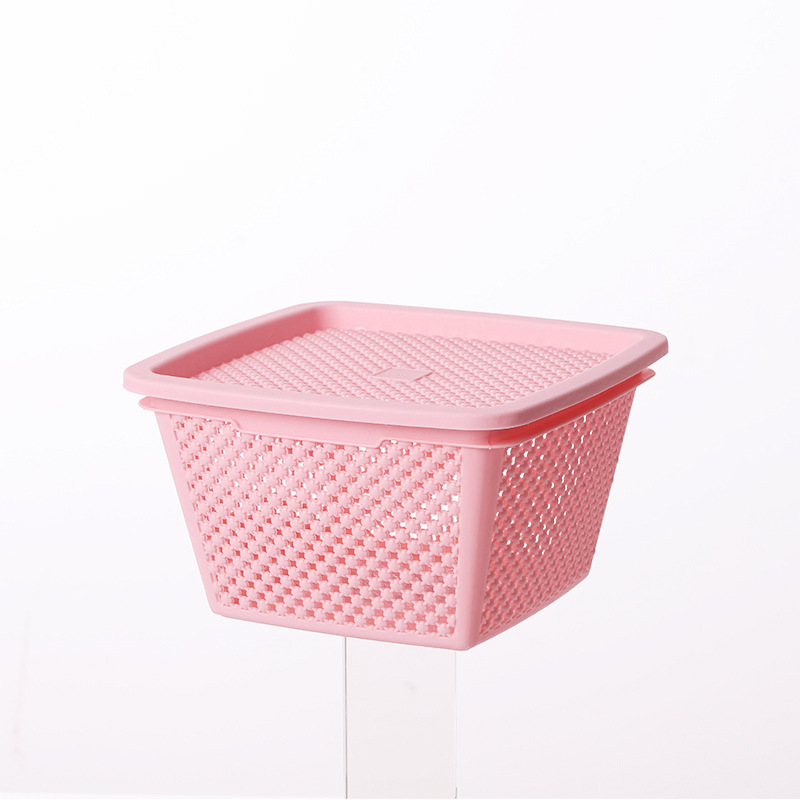 Plastic Storage Basket Household Simple Hollow Storage Box Drain Basket Kitchen Vegetable Washing Basket Fruit Basket Storage Box