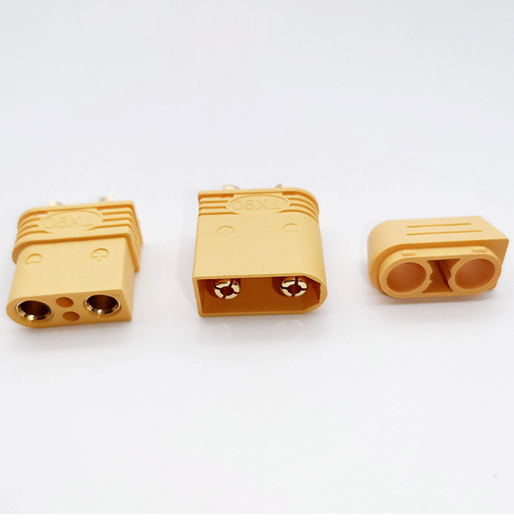 xt90充放电插头 母头接插件接线端子电调测试连接器 电池端连接器