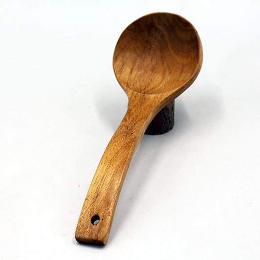 新款荷木大汤勺 中式小号大弯勺子 木质饭勺厨房餐具工艺礼品批发
