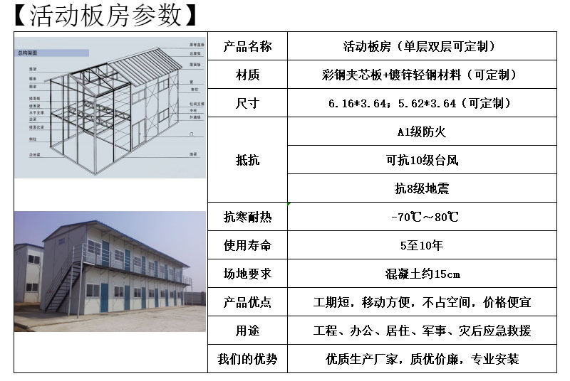 prefab house 活动板房 框架结构 住人活动板房 山东活动板房