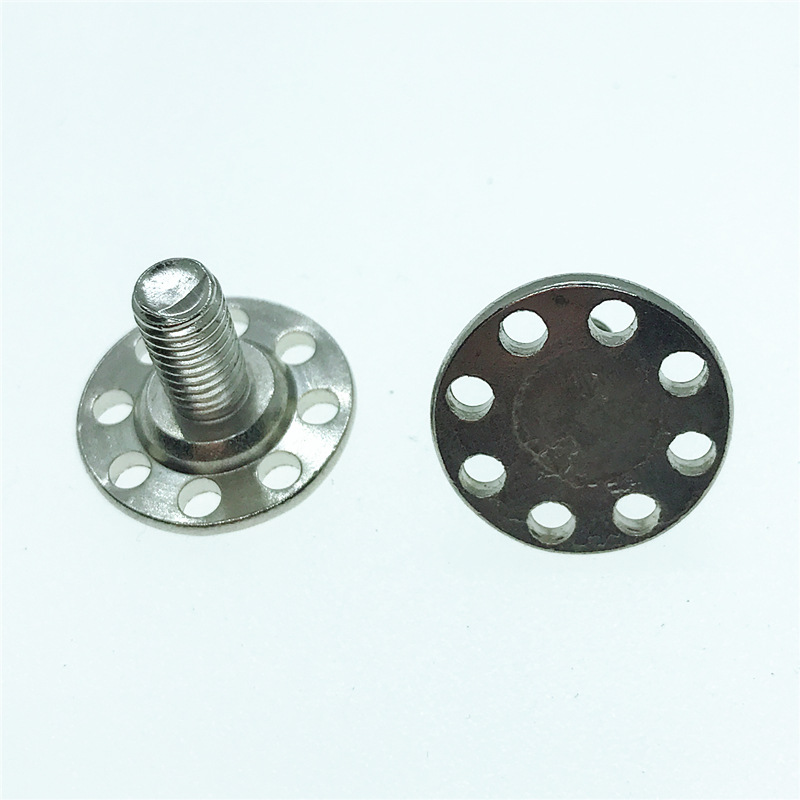 厂家特价大平头带孔防滑塑料头预埋嵌入非标台阶异形螺丝钉m5-8