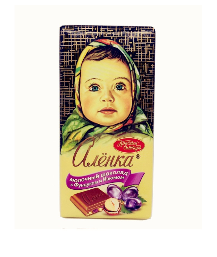 15块/盒100克/块 爱莲巧牌大头娃娃巧克力俄罗斯进口现货批发