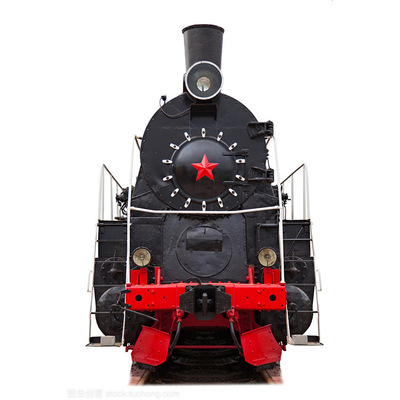 商业街商铺酒店创意美陈展示大型托马斯蒸汽火车头东方红火车模型