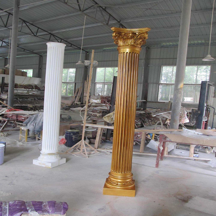玻璃钢造型柱子 厂家生产定制建筑装饰柱子 异形玻璃钢罗马柱