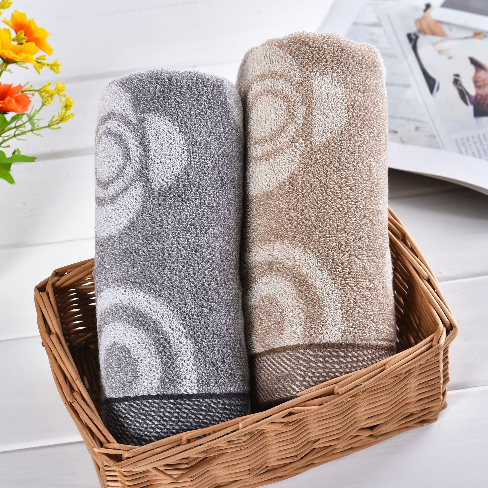 新品洁丽雅32股纯棉毛巾礼品成人洗脸大面巾吸水加大不掉毛批发