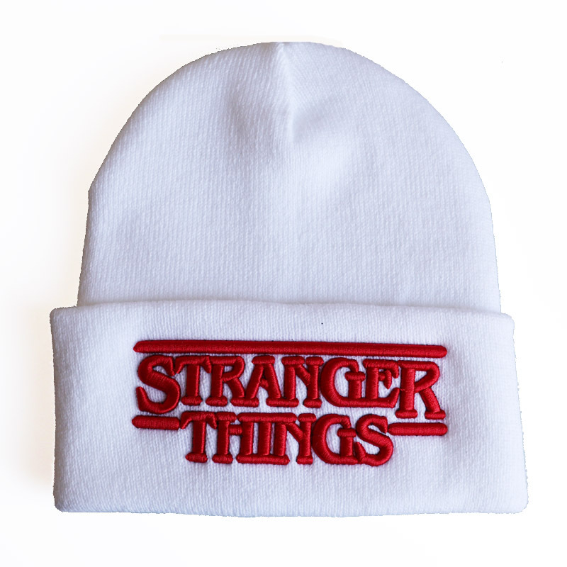 Exclusive for Cross-Border Stranger Things Stranger Things Letter Embroidery Knitted Hat Woolen Cap Pullover Hat