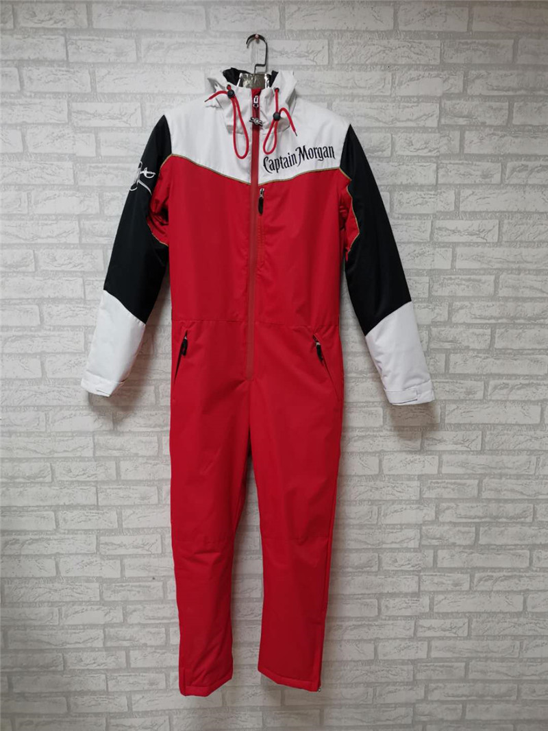 定制连体滑雪服室外登山服防风防水连体套装冬季保暖加厚连体服