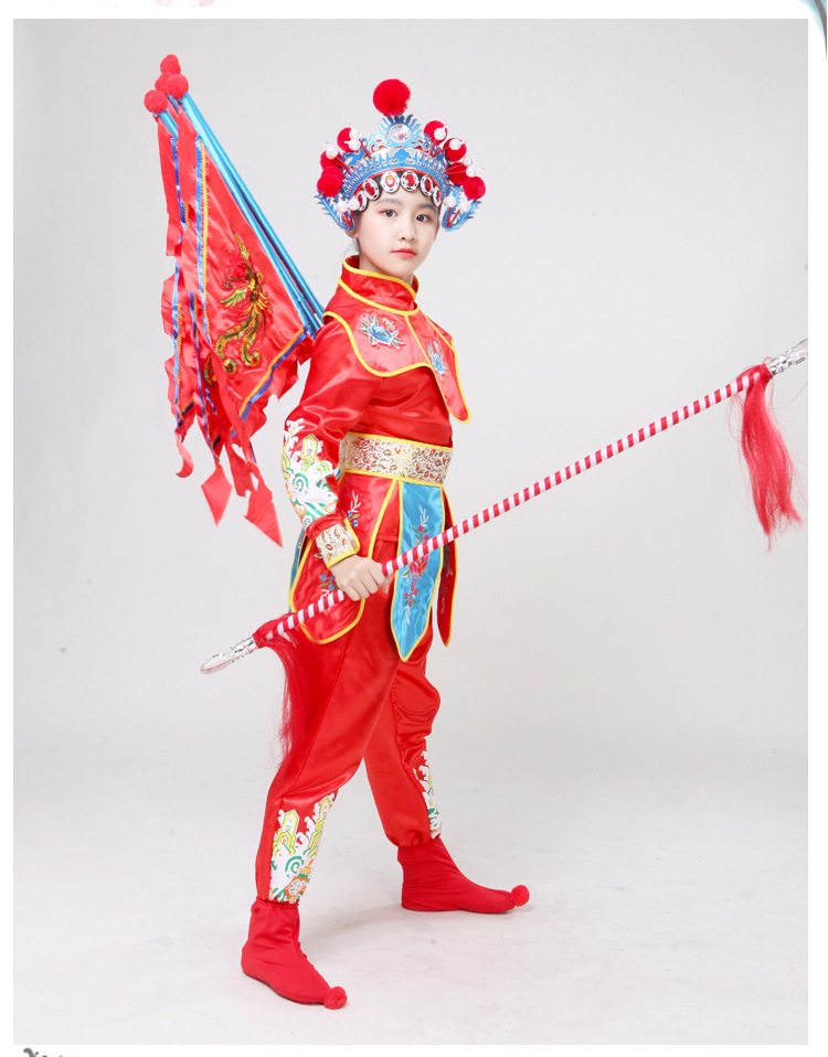 小荷风采刀马旦儿童演出服花木兰女童京剧戏曲穆桂英挂帅舞蹈服装