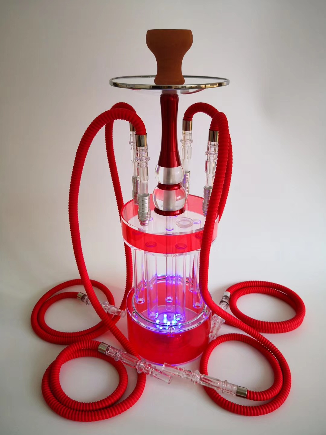 跨境货源工厂直销阿拉伯水烟套装酒吧四人水烟壶加特林水烟一件发