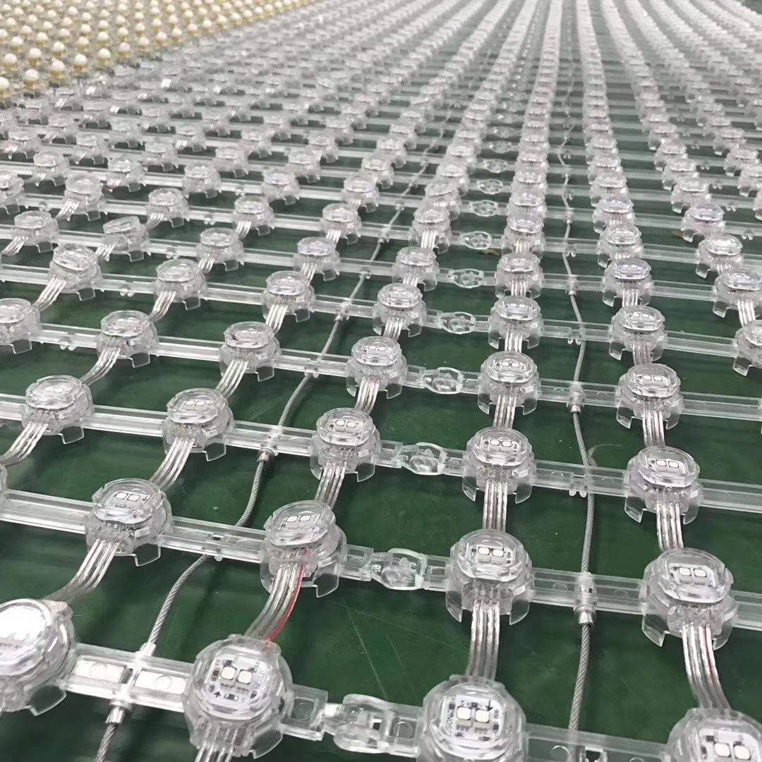 led点光源5公分rgbw四色混光dmx512外控全彩二次封装编程像素灯