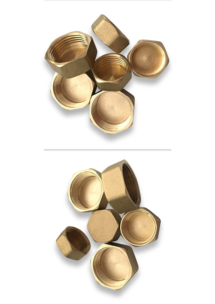 供应黄铜内牙堵头内丝堵头堵帽管帽1分2分3分4分6分一寸 厂家直销