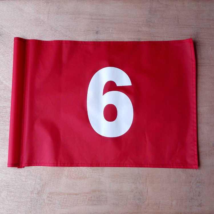 高尔夫数字旗面球会比赛果岭旗套管缝管旗子
