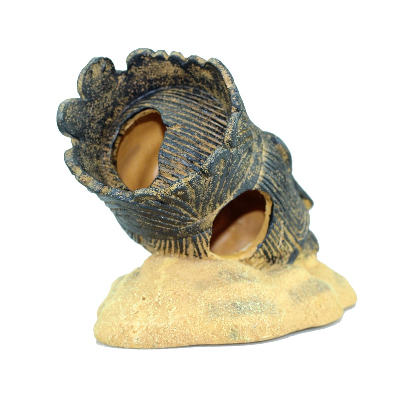 创意水族造景观音玉手佛像佛手鱼虾躲避屋鱼缸装饰摆件树脂工艺品