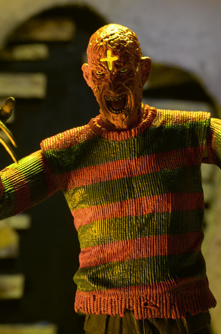 neca 猛鬼街 freddy 战士弗莱迪 第三部 豪华版 7寸人偶模型手办