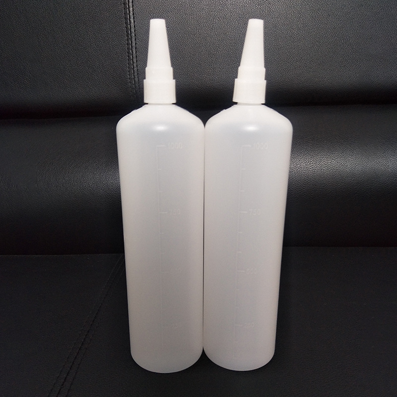 750ml塑料瓶 塑料胶水瓶酒精瓶包装 尖嘴挤压塑料瓶大口750