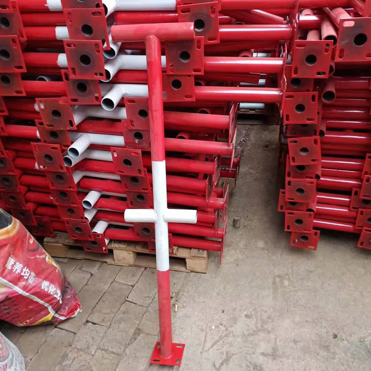 厂家直销建筑施工防护栏立杆工地楼梯扶手临时楼梯防护栏立杆