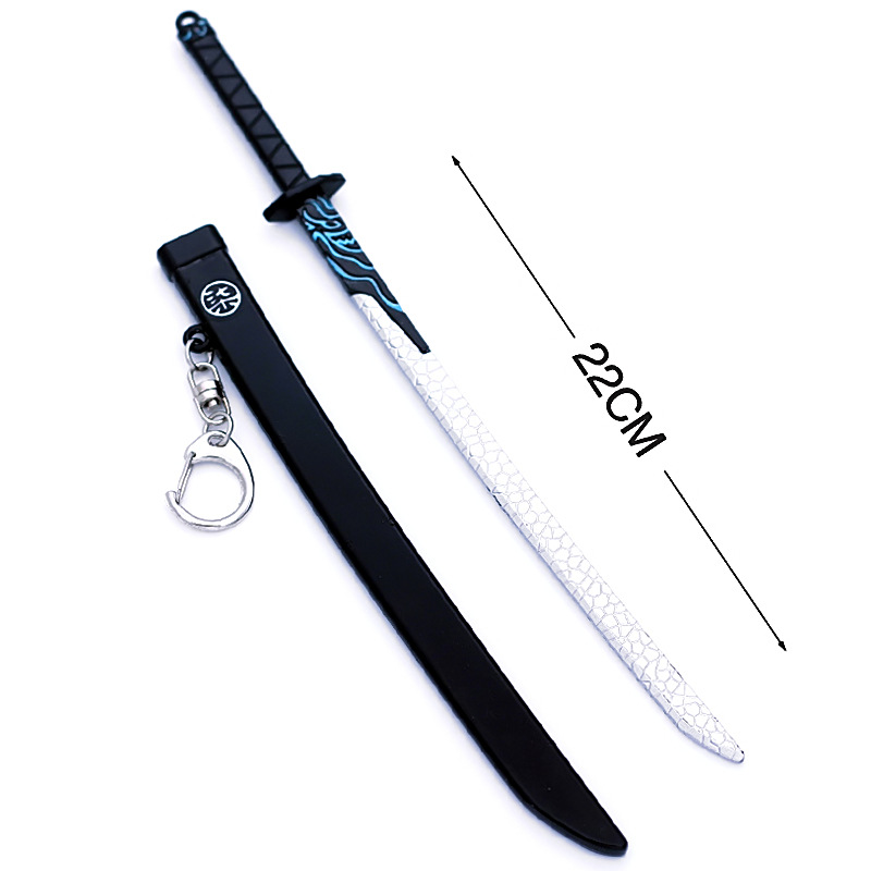 刺客567模型 魔刀千刃柒剑精工版合金鞘刀兵器 22厘米武器模型