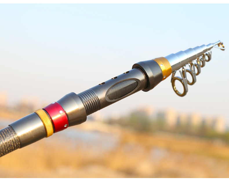 金属地插碳素迷你44厘米超短节海竿抛竿远投竿超硬鱼竿