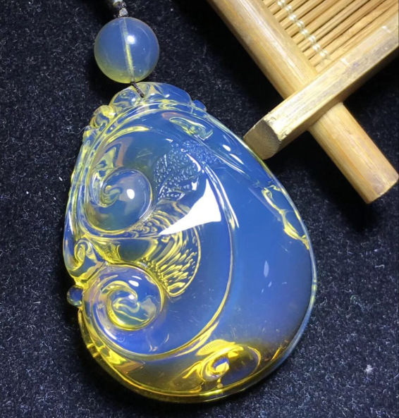 翡翠瓜皮绿翠玉无事牌项链坠冰糯种玉石方形挂件翠色吊坠玉佩06580