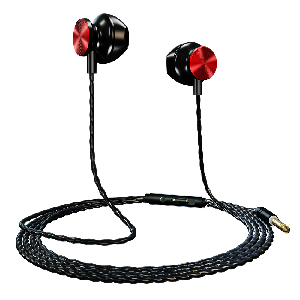 【德国重低音】入耳式耳机线控带麦k歌 重低音线控带麦魔音耳塞
