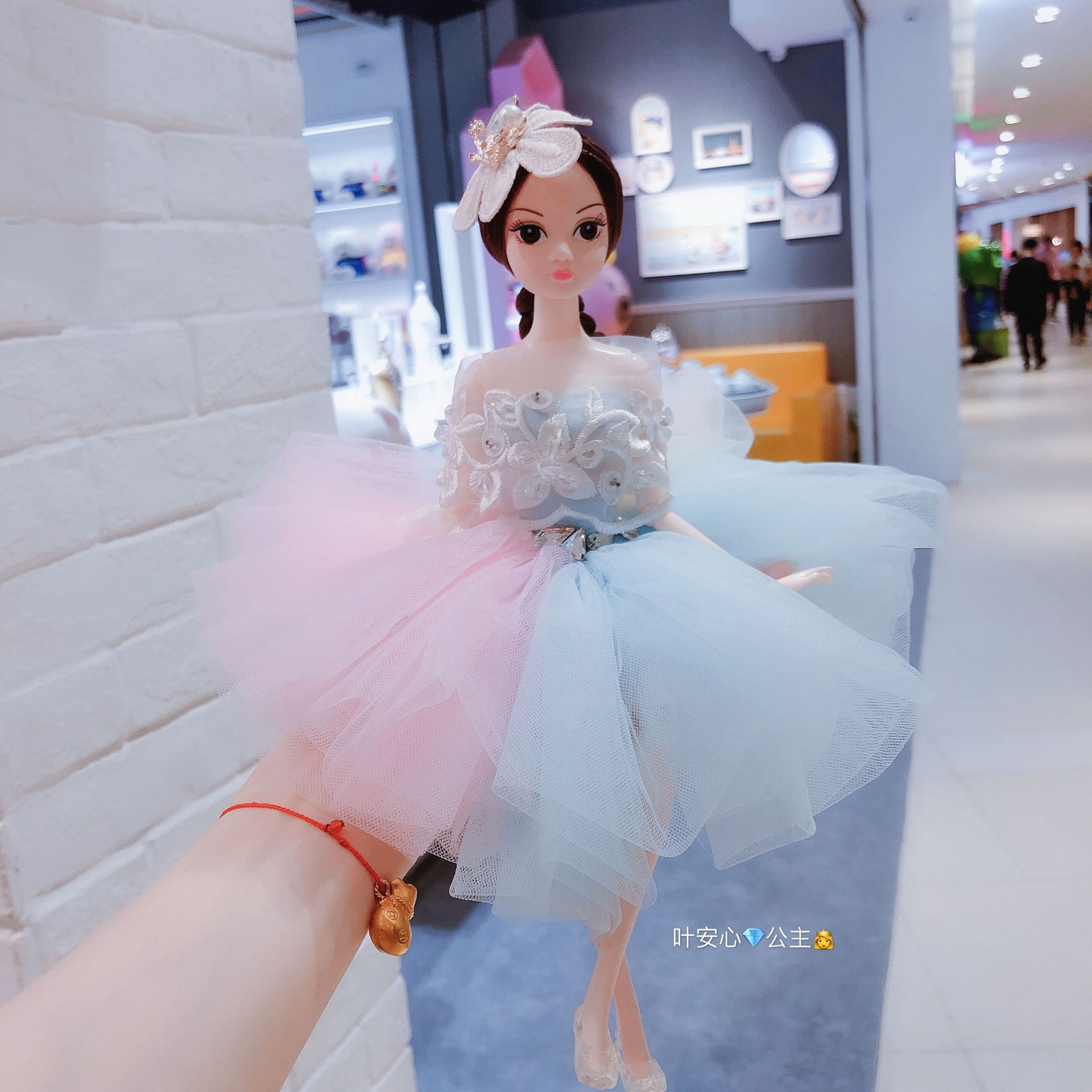 叶安心公主 芭芘洋娃娃 女孩礼物套装七彩裙芭蕾汽车摆件玩具批发