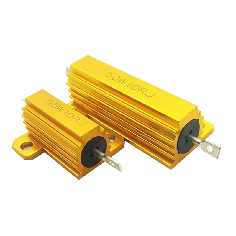 奥创rx24黄金铝壳电阻25w 5% rohs认证 预充放电限流汽车改灯电阻