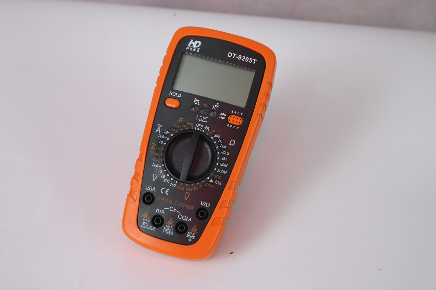 dt9205t高精密数显万用表电工仪表 防烧全保护数字万用表厂家直供