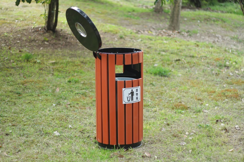 厂家直销户外垃圾桶 公园小区果皮箱室外环保圆柱形环卫垃圾桶