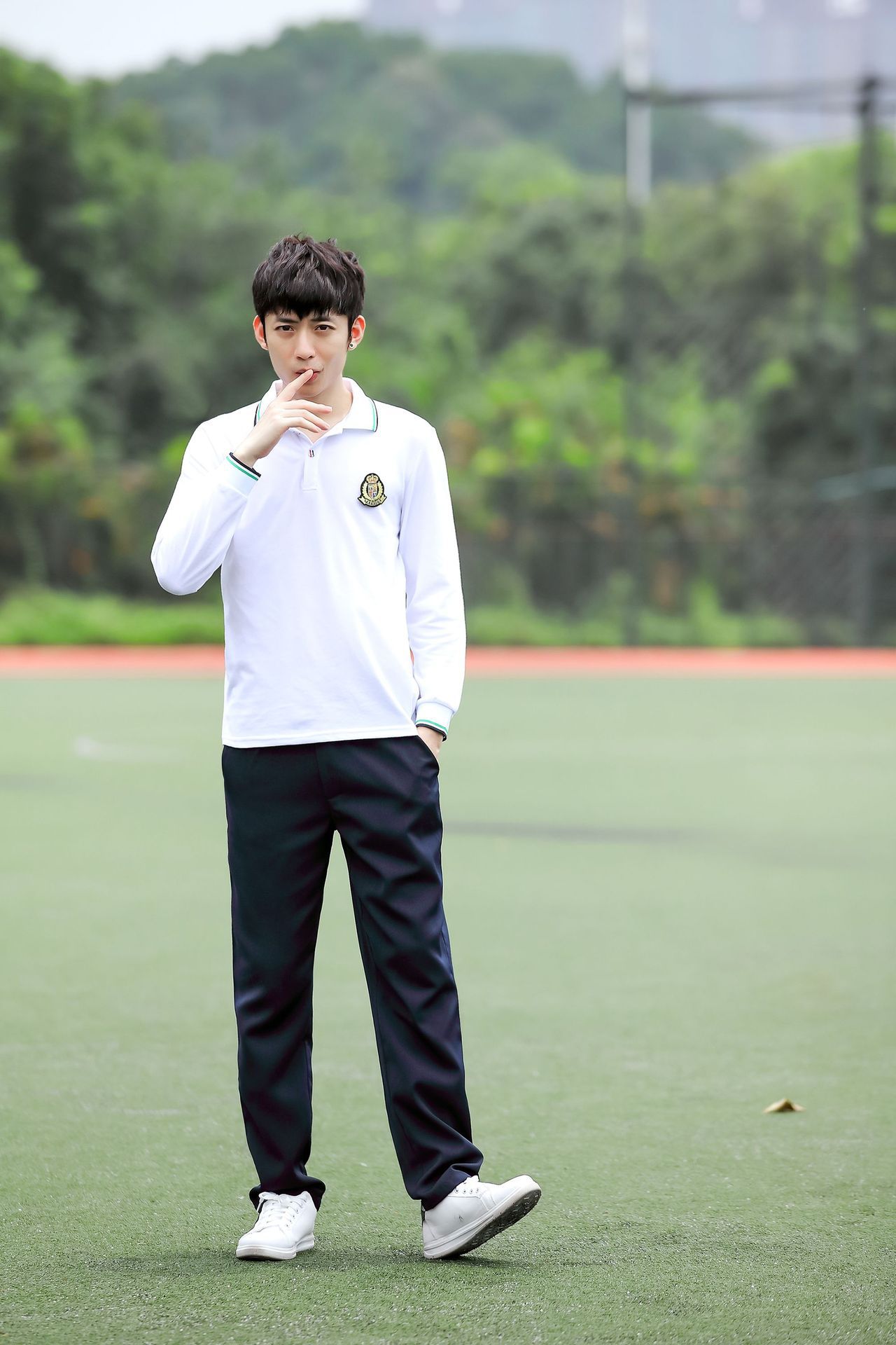 中学生校服长袖t恤套装初中高中生大学生毕业照班服夏季运动会
