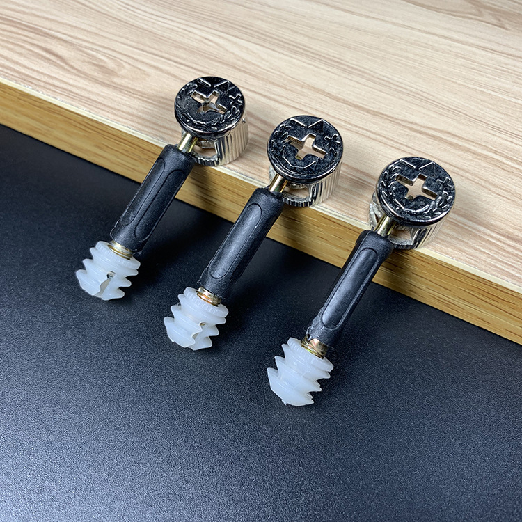 家具钢铁三合一连接件锌合金铁偏心轮锁扣五金连接紧固件三连件