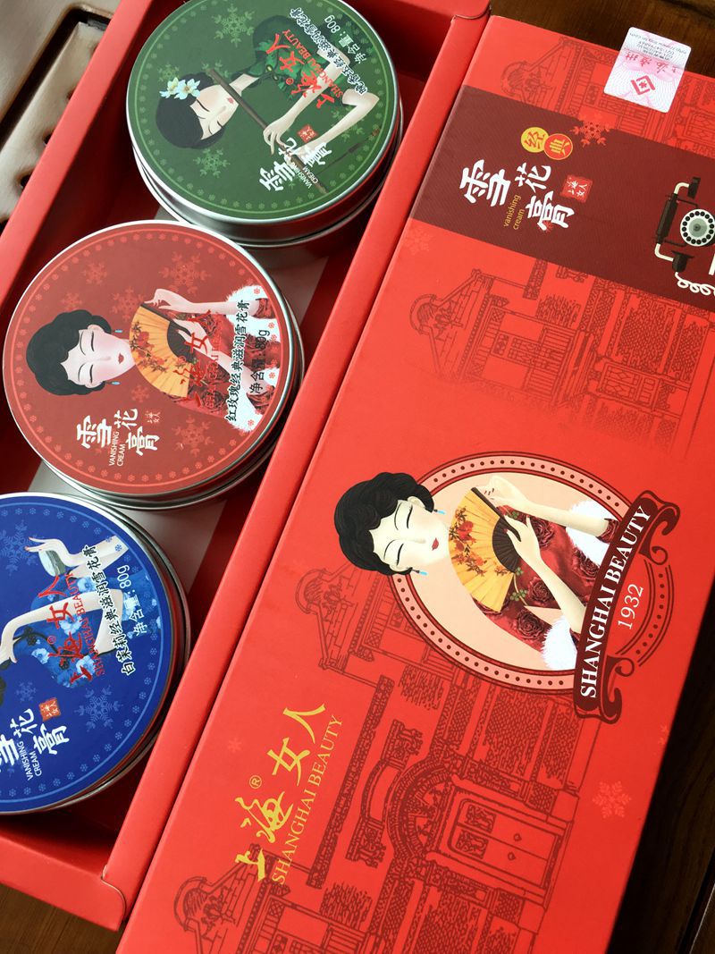 上海女人雪花膏80克国货护肤品保湿滋润面霜护肤品 上海雪花膏80g