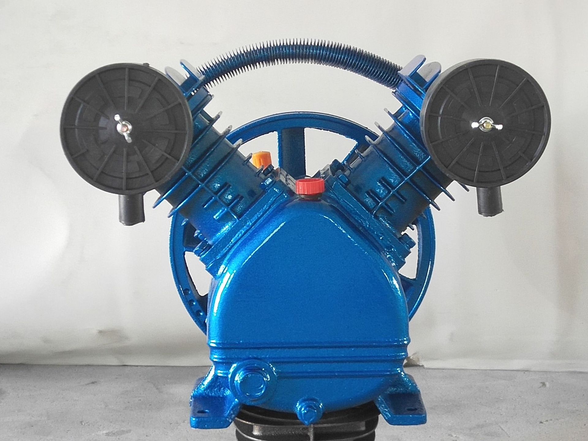 空压机泵头压缩机机头汽修木工气泵总成双缸两杠缸高压缸头配件