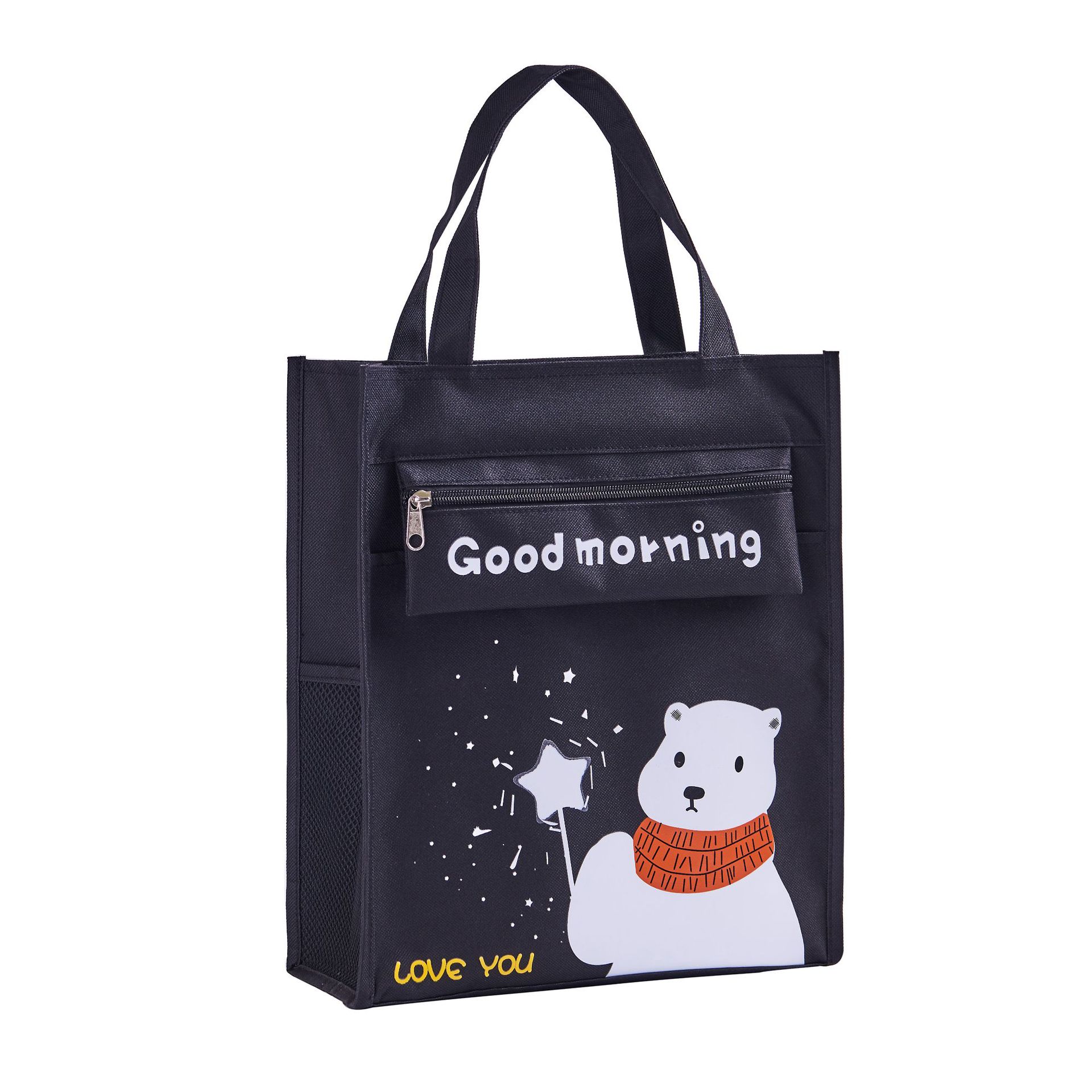 New Good-looking Stationery Storage Bag Tuition Bag Wholesale Primary School Cartoon Tuition Bag Portable Waterproof Portable Bag