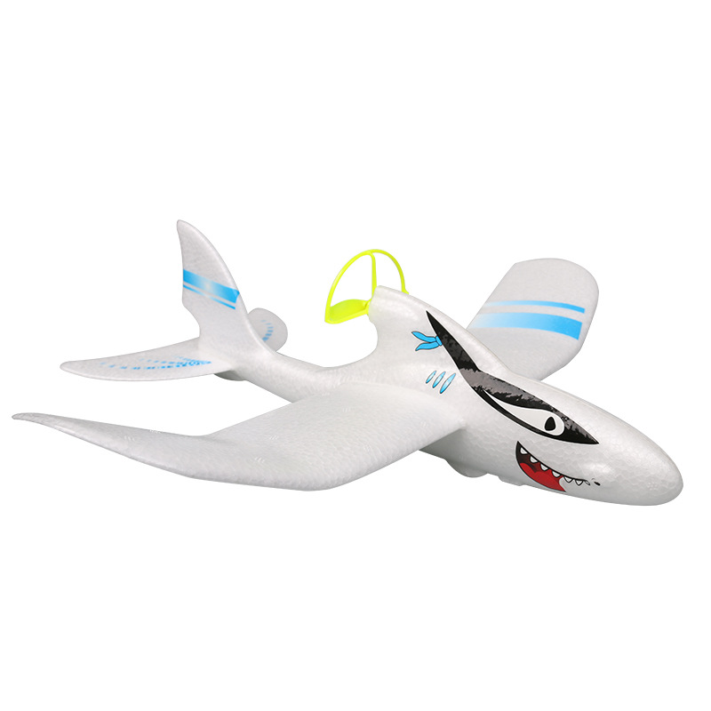 电动自由飞电动鲨鱼png飞机 自主研发电动飞机 儿童航模玩具批发