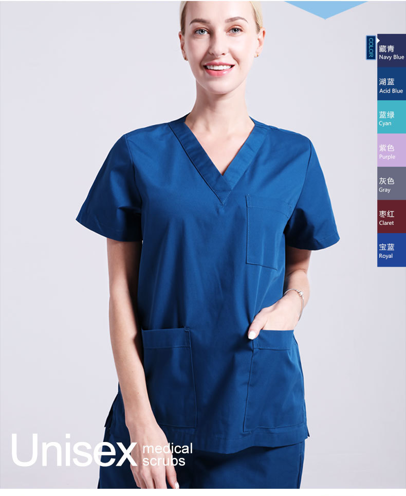 华菲羊手术衣女男长短袖手术衣服手术室医生服护士洗手服