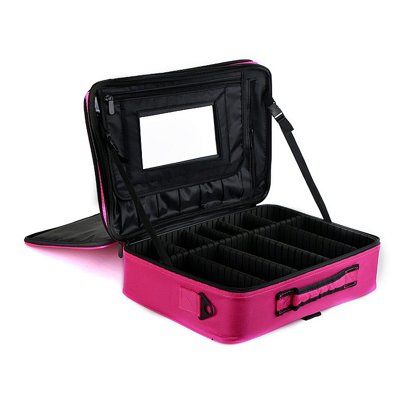 Professional Partition Storage Large Three-Layer Cosmetic Bag Cosmetic Case Makeup Portable Beauty Tattoo Embroidery Kit