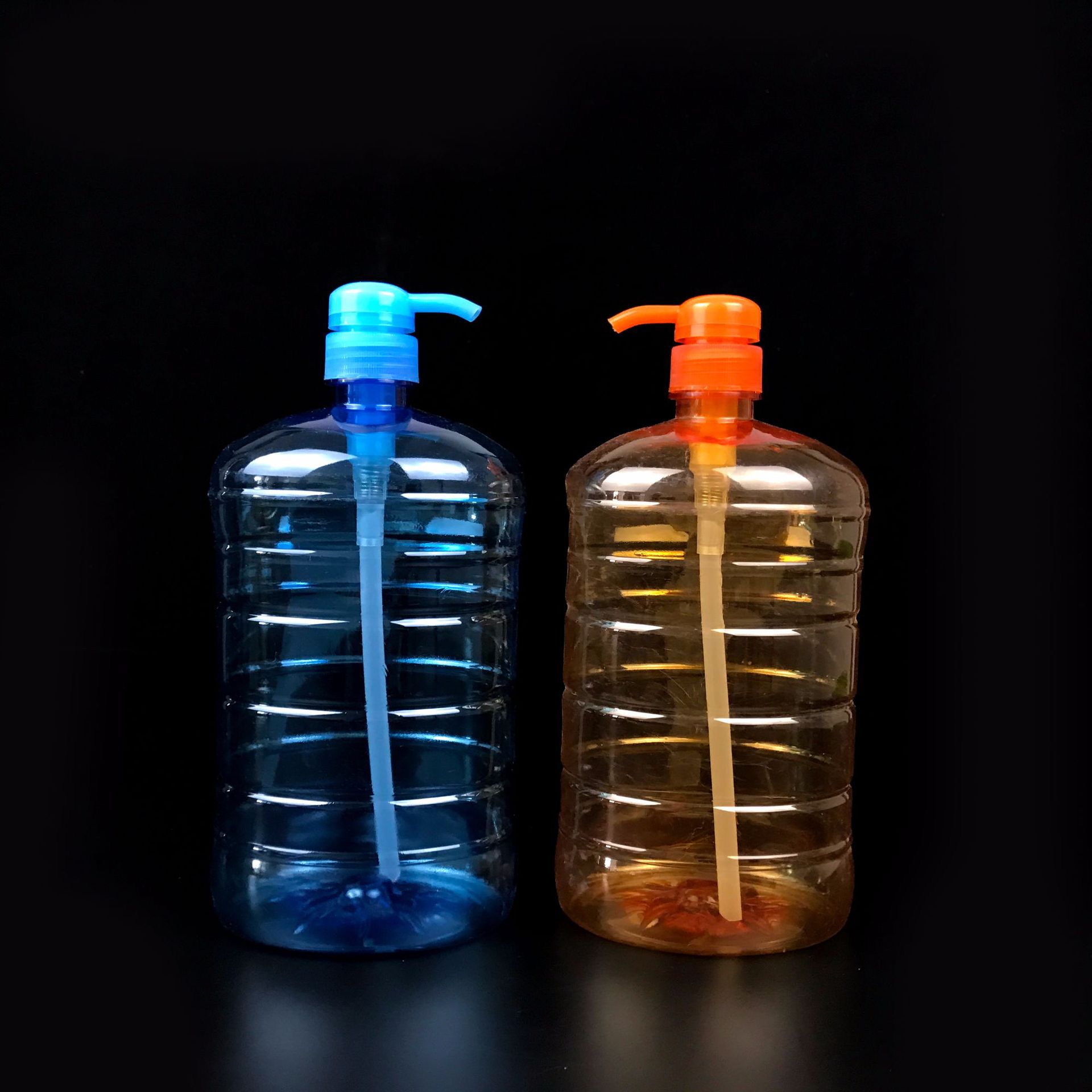 厂家供应1.5l透明塑料洗洁精瓶 1.5公斤带压泵塑料瓶 现货批发