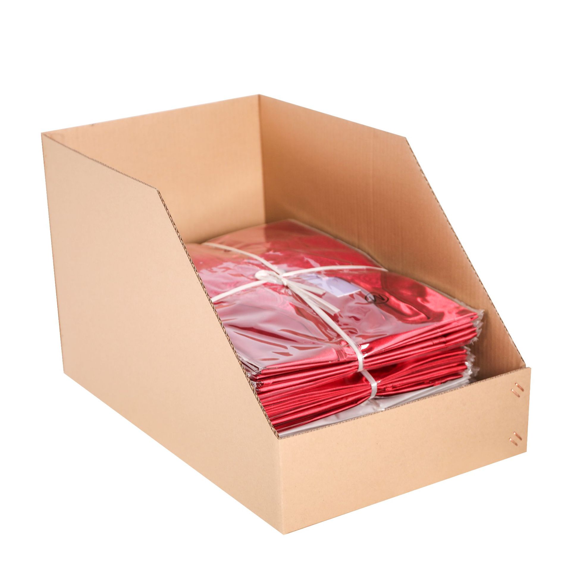 斜口纸箱仓库货架收纳纸箱 仓库分类库位盒 货架纸箱现货批发