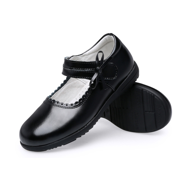 春秋女童黑皮鞋儿童皮公主鞋中大童小学生演出表演鞋女孩单鞋子