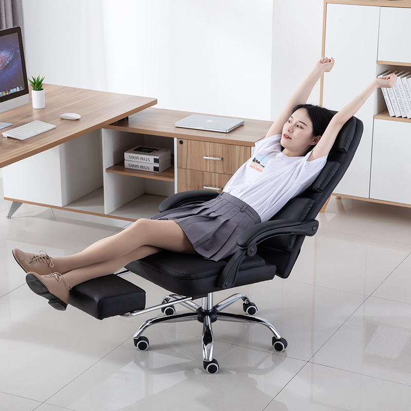 御匠轩电脑椅可躺家用办公椅升降老板椅现代简约靠背舒适懒人坐椅