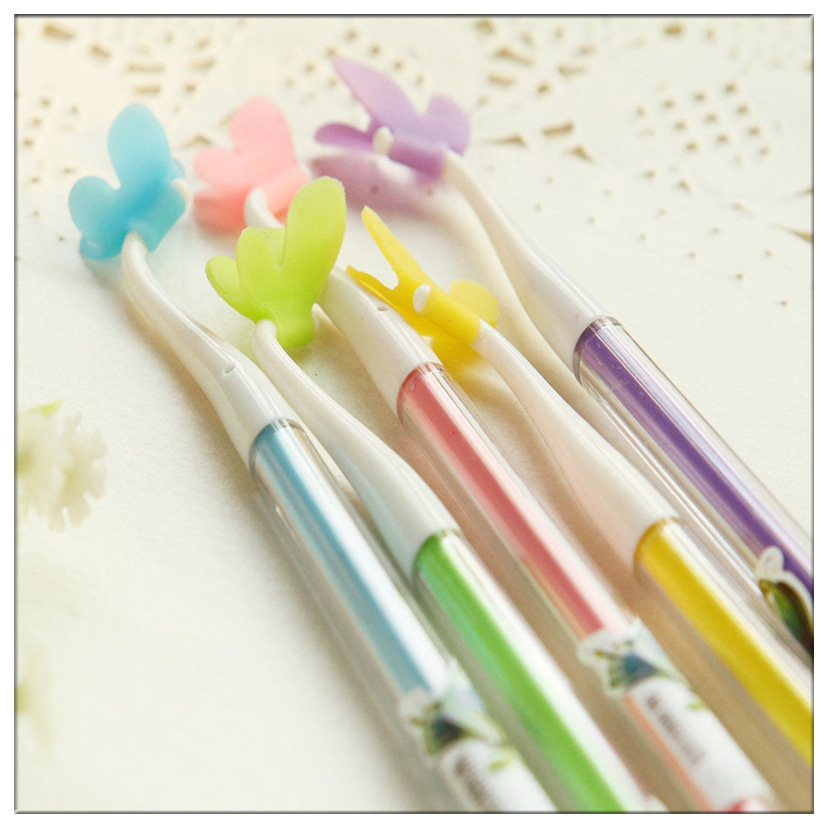 8元专区 开学好货 zf1031蝴蝶钻石笔头中性笔 12支/盒