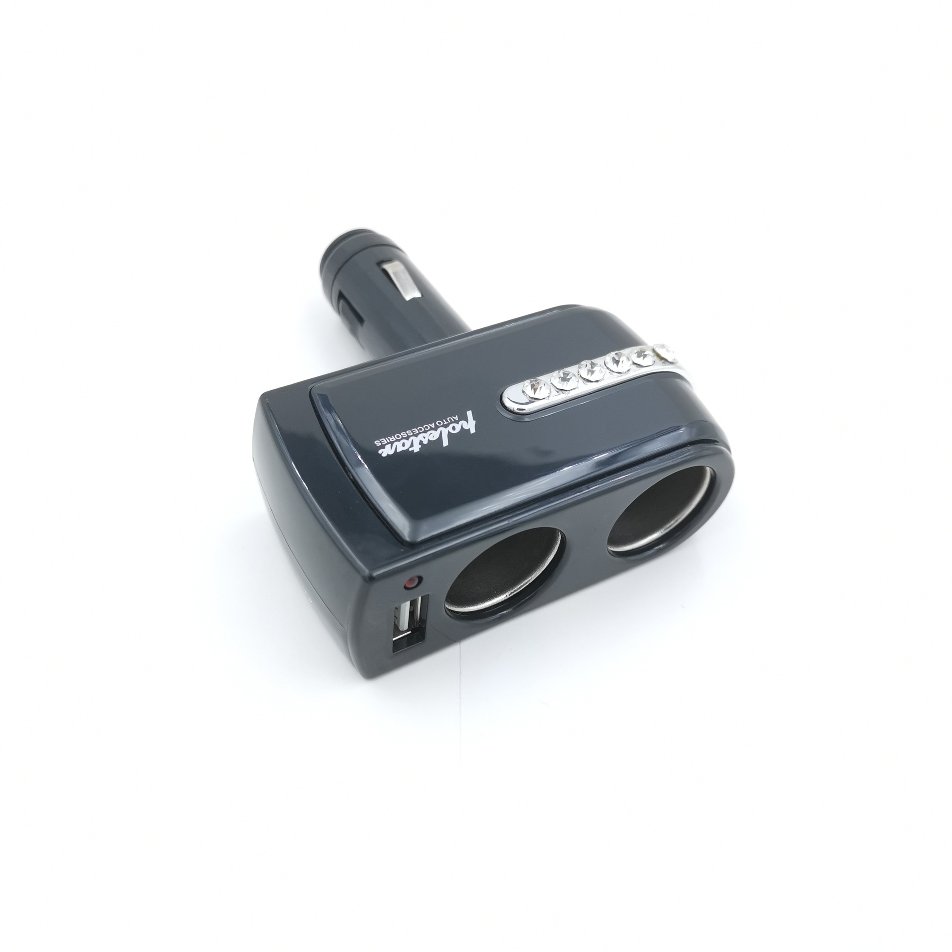 点烟器一拖二一分二usb 车载手机充电器 不带线