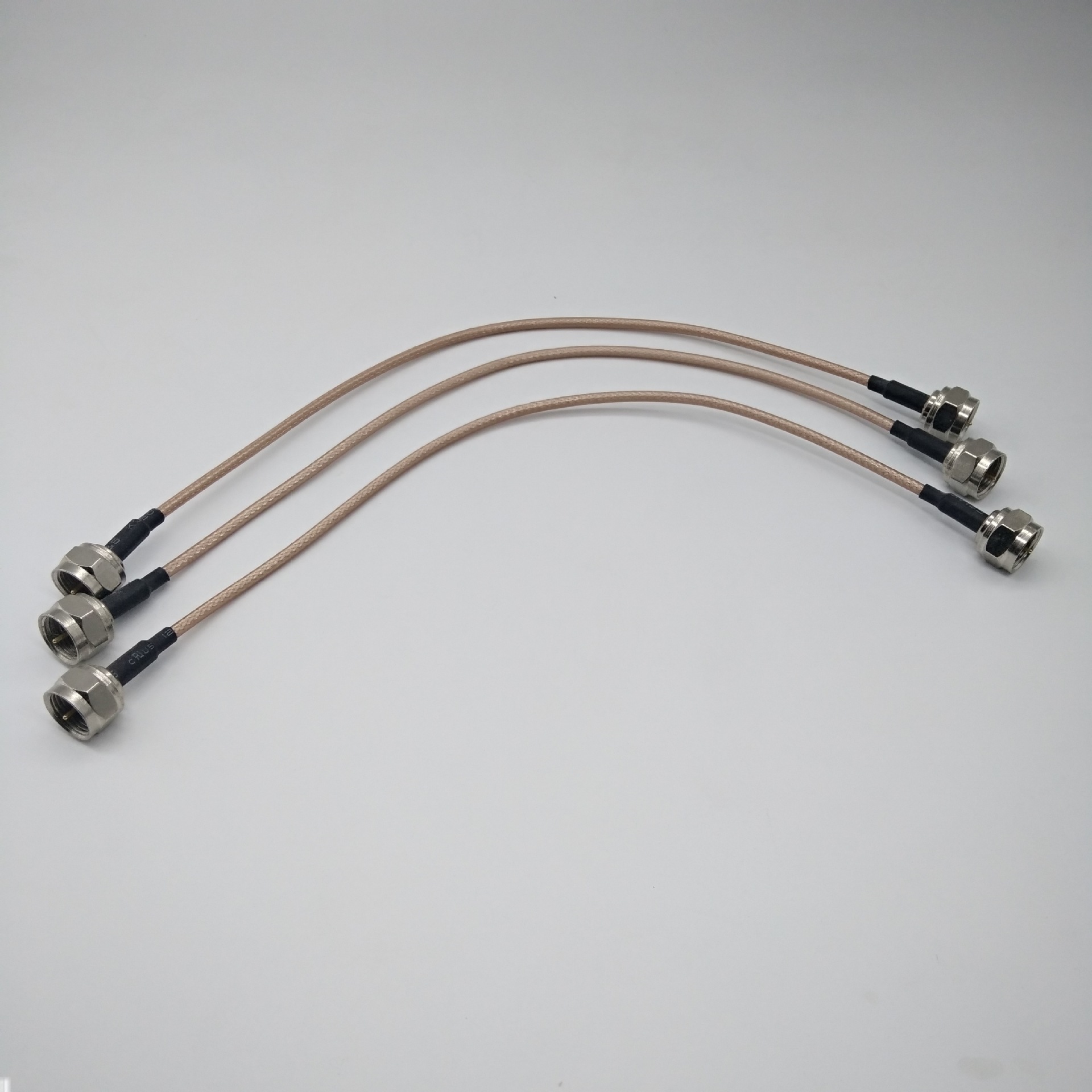 rf射频连接线 英制f公头转f公头 射频同轴连接线可定制rg316 15cm