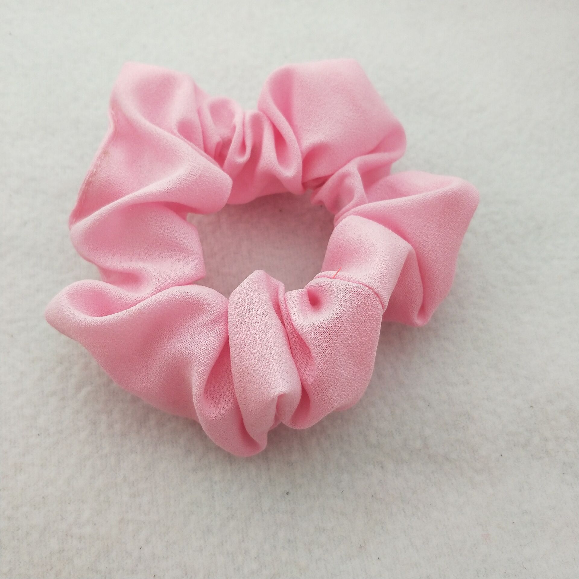 跨境新款亚马逊爆款雪纺36色纯色大肠圈发圈皮筋发圈头花义乌厂家