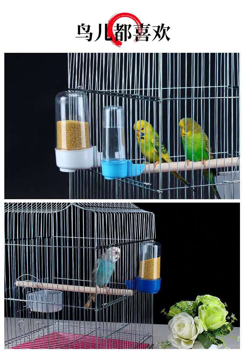 鸟饮水器 自动饮水喂食用观赏鸟八哥鹦鹉用品自动下料鸟喂食器