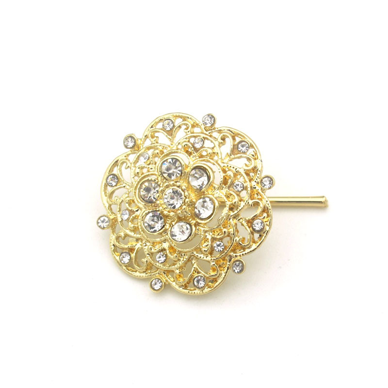 日韩春季亚克力水钻头绳清新马尾勾钩针皮筋钩头饰花朵发绳批发女